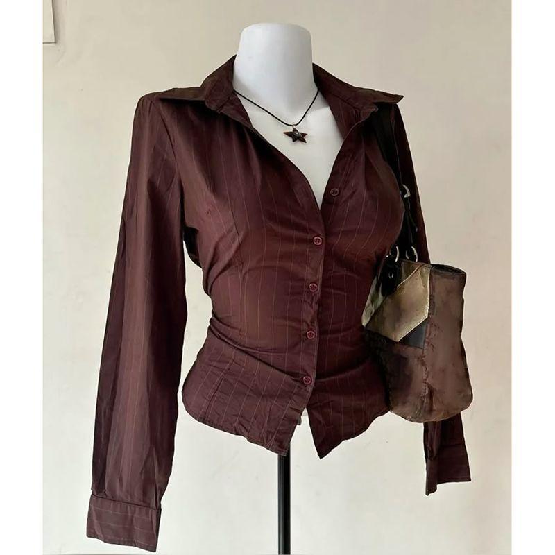 Tie Front Shirt - 2025 Summer New Retro Classic Shirt