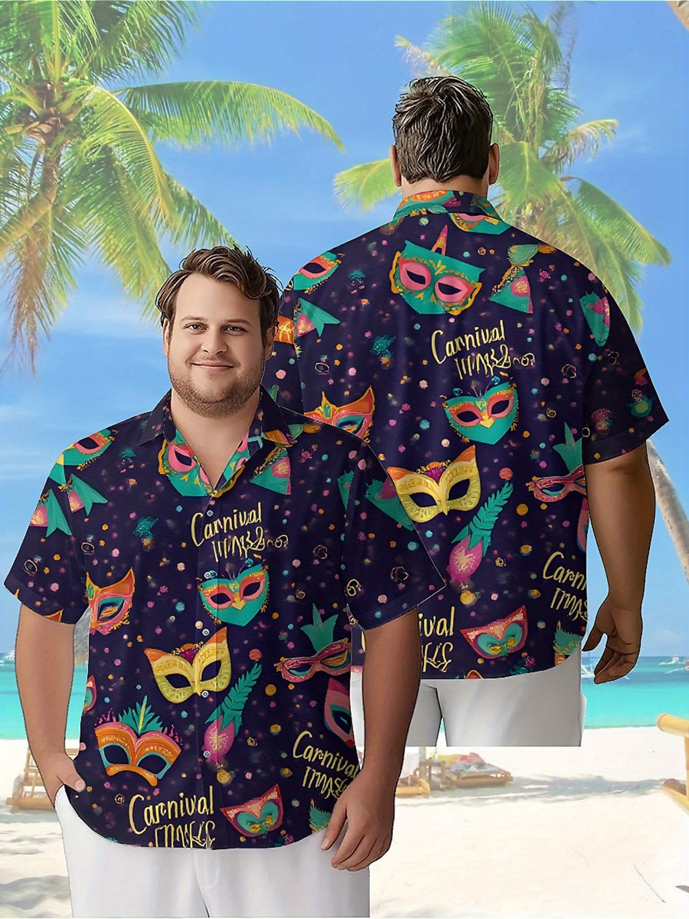 Summer Clothing Patterns - Men's Plus Size Hawaiian Shirts Carnival