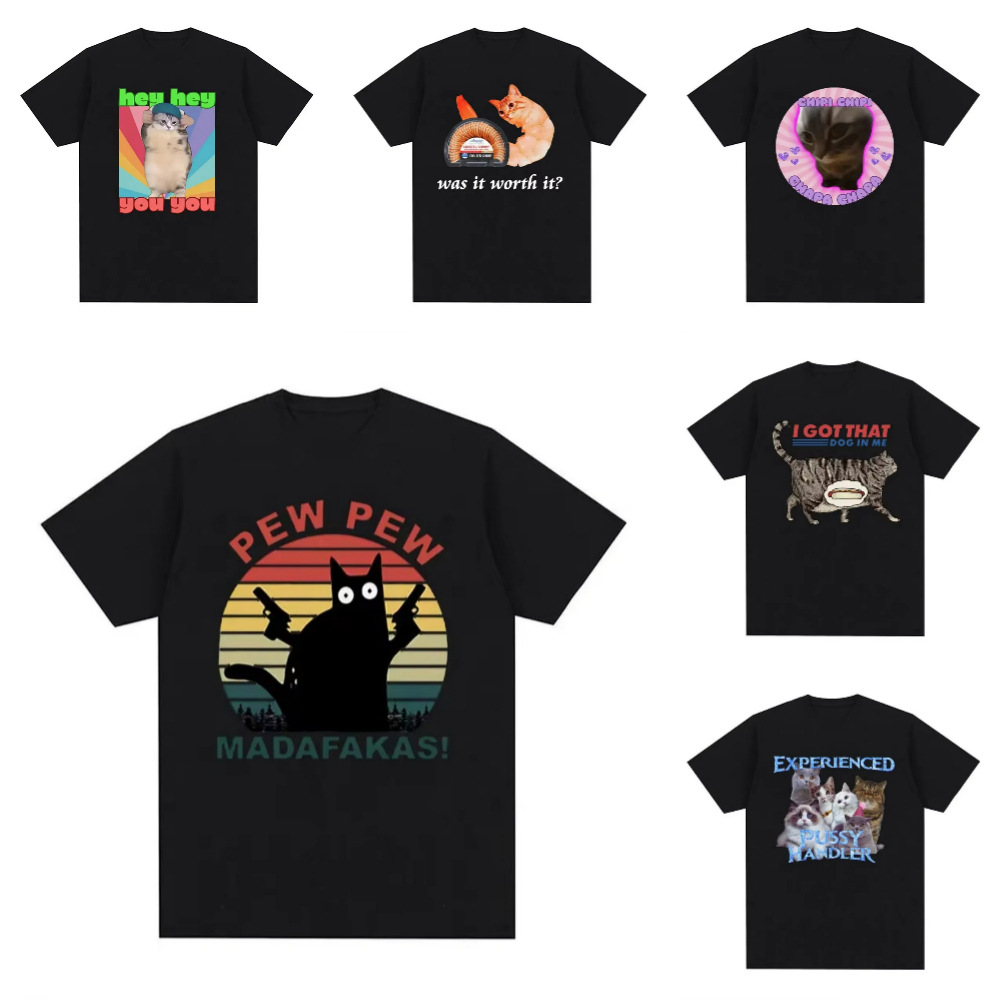 Summer Clothing Discount - Pew Pew Madafakas Funny Cat Meme
