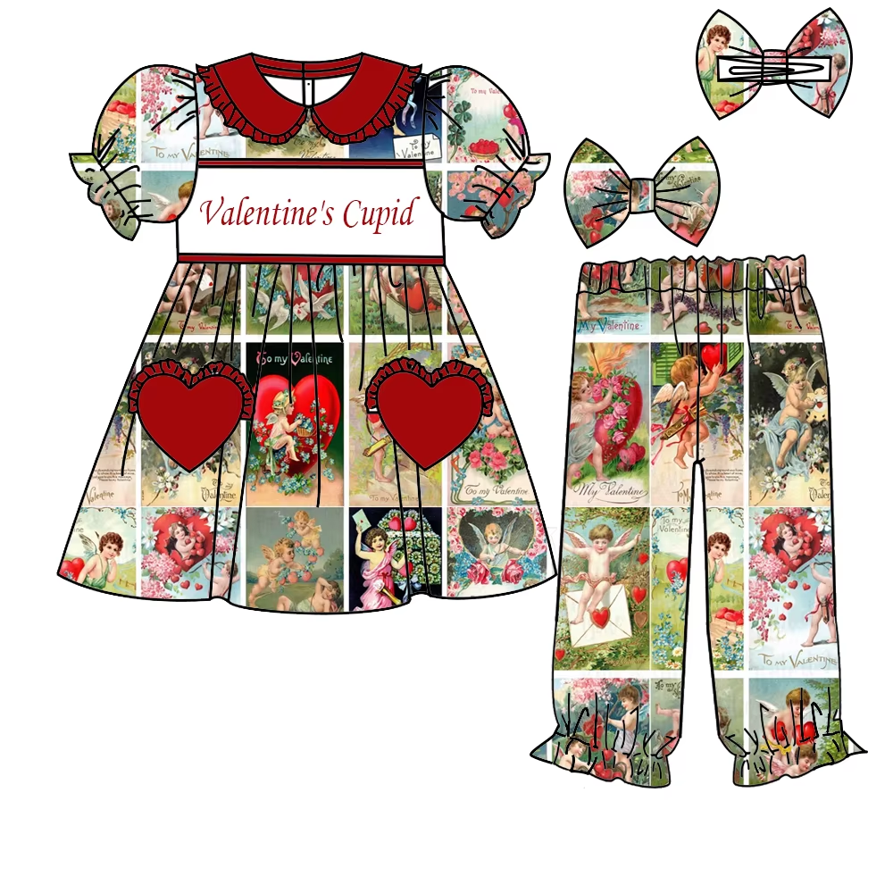 Summer Clothing Boutiques - Boutique Kids Valentine's Day Smock Print