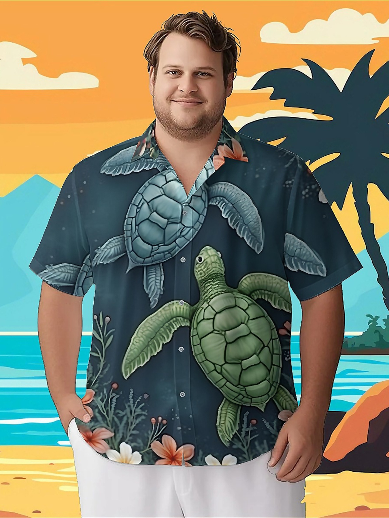 Summer Clothing Patterns - Men's Plus Size Hawaiian Shirts Tropical