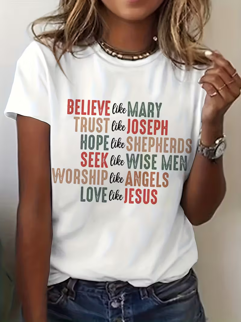 Short Sleeve Tees for Women Fe - مراجعة Summer Clothing Words وسعره