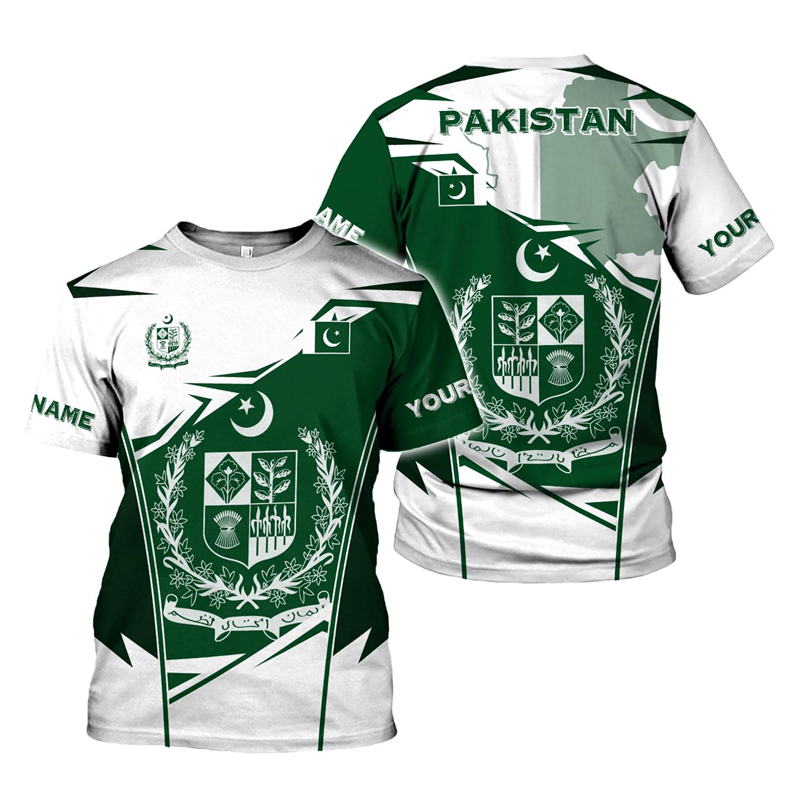 Pakistan Flag 3D Print Men's T - مراجعة Summer Clothing Pakistan وسعره