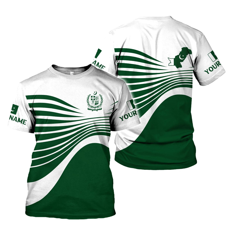 Pakistan Flag 3D Print Men's T - مراجعة Summer Clothing Pakistan وسعره