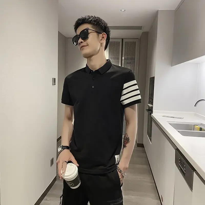 Top Graphic Polo Shirts Stripe - مراجعة Summer Clothing Cheap وسعره