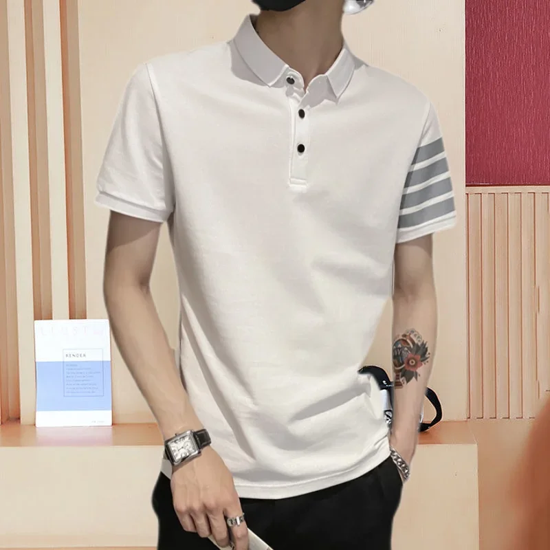 Top Graphic Polo Shirts Stripe - مراجعة Summer Clothing Cheap وسعره