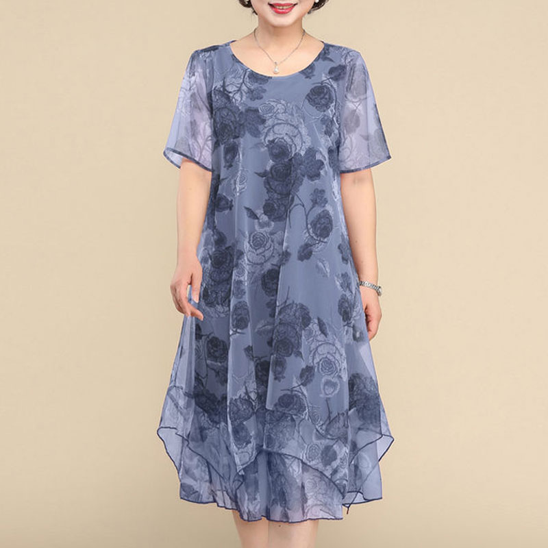 NEW O-Neck Short Sleeve Dresse - مراجعة Summer Gauze Clothing وسعره