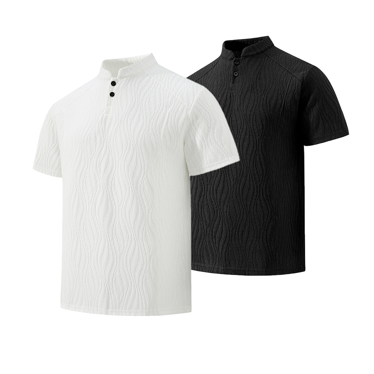 Bark Texture Menswear Clothing - مراجعة Summer Clothing Cheap وسعره