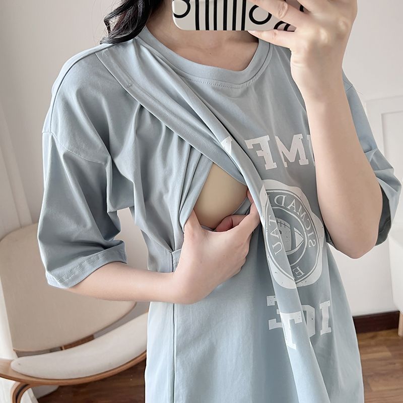 Nursing Dress Pregnant Breastf - مراجعة Summer Clothing Usa وسعره