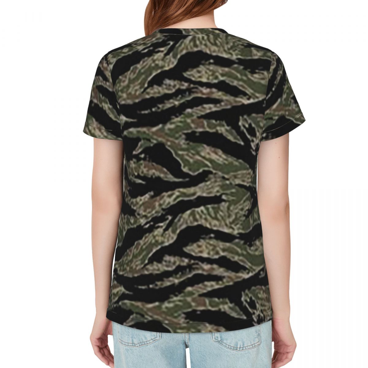Tiger Stripe Camouflage Milita - مراجعة Summer Clothing For 70 Year Old Woman وسعره