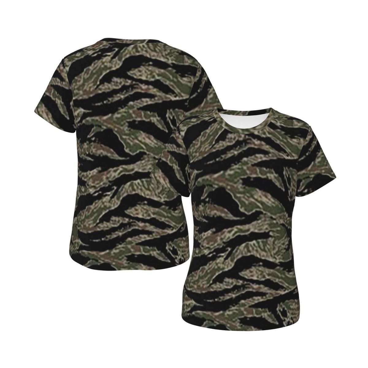 Tiger Stripe Camouflage Milita - مراجعة Summer Clothing For 70 Year Old Woman وسعره