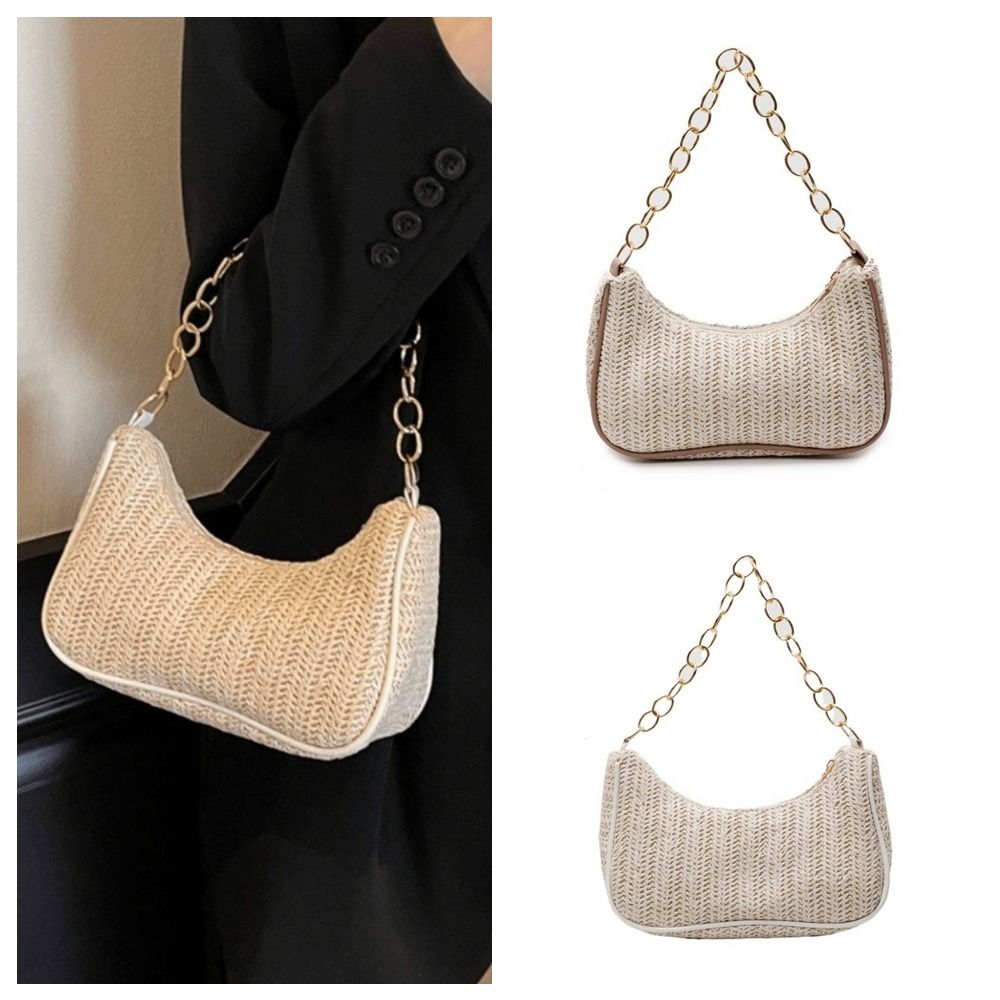 Casual Bohemian Straw Shoulder - مراجعة Beach Bag Straw وسعره