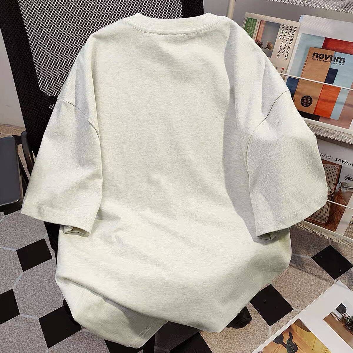 Loose Men's ort Sve T-irt Pure - مراجعة Summer Clothing Brands وسعره