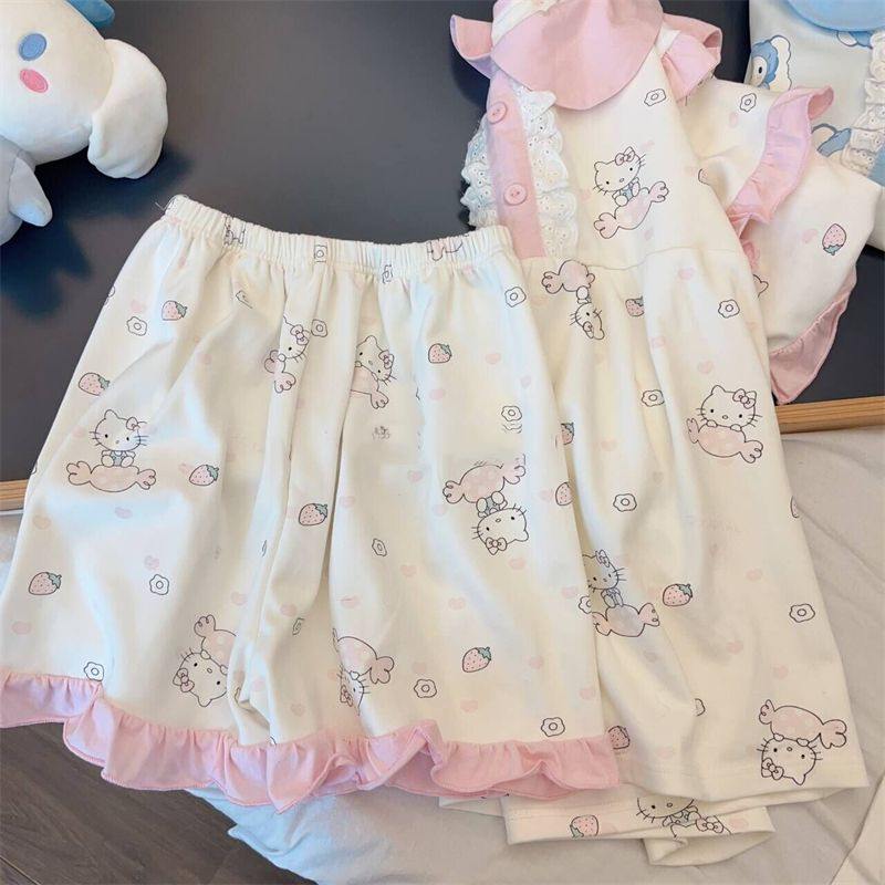 Pajamas for Women Hello Kitty  - مراجعة Summer Clothes وسعره
