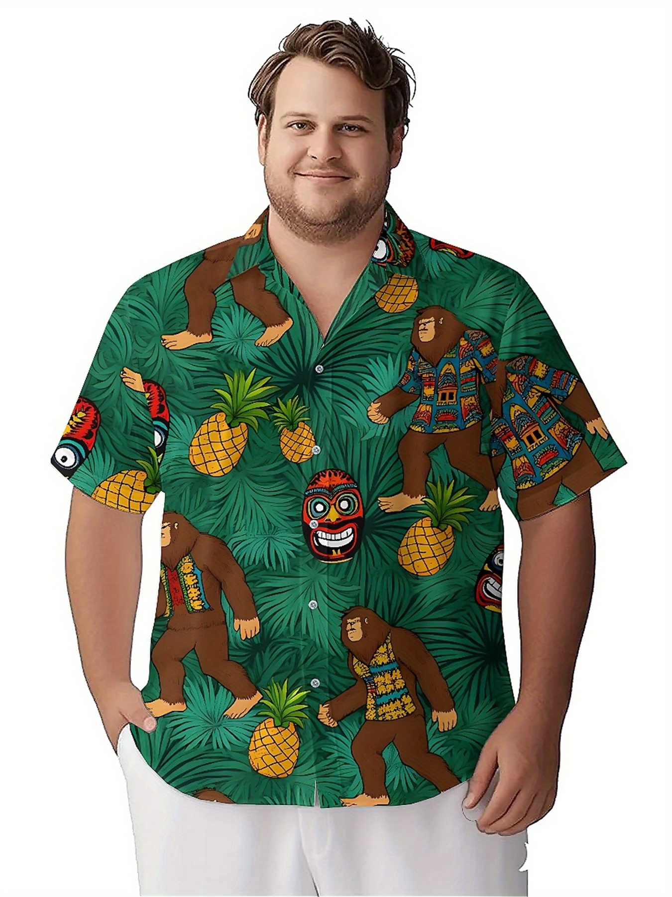 Men's Plus Size Hawaiian Shirt - مراجعة Summer Clothing Patterns وسعره
