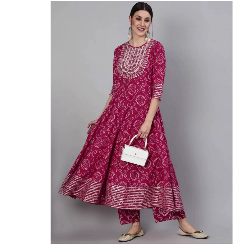 Indian Pure Cotton Rose Red Pr - مراجعة Summer Clothing Pakistan وسعره