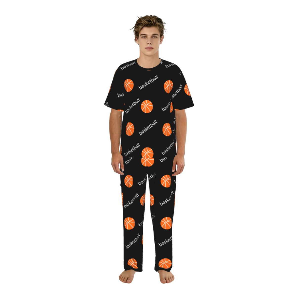 Men Pajamas Suit Short Sleeved - مراجعة Summer Clothing Words وسعره