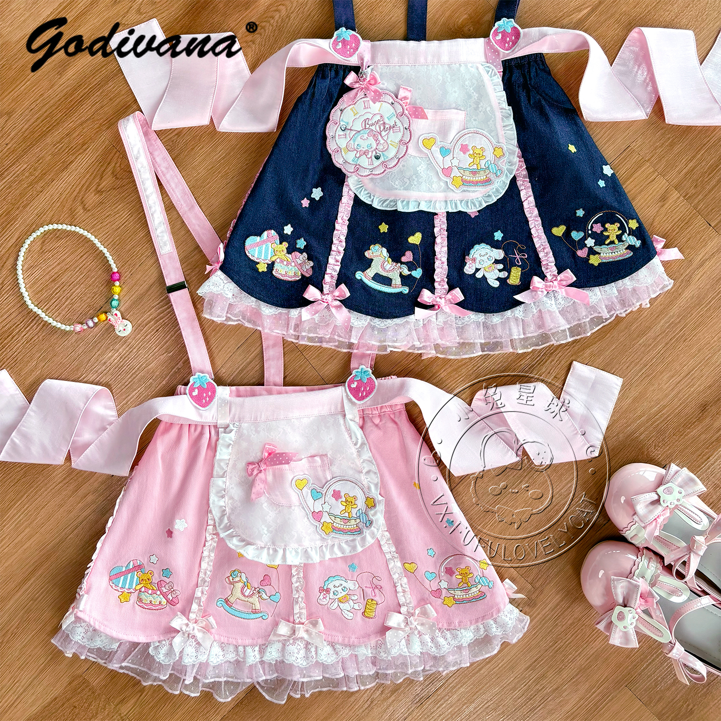 Lolita Daughters Clothes Cute  - مراجعة Tie Front Shirt وسعره