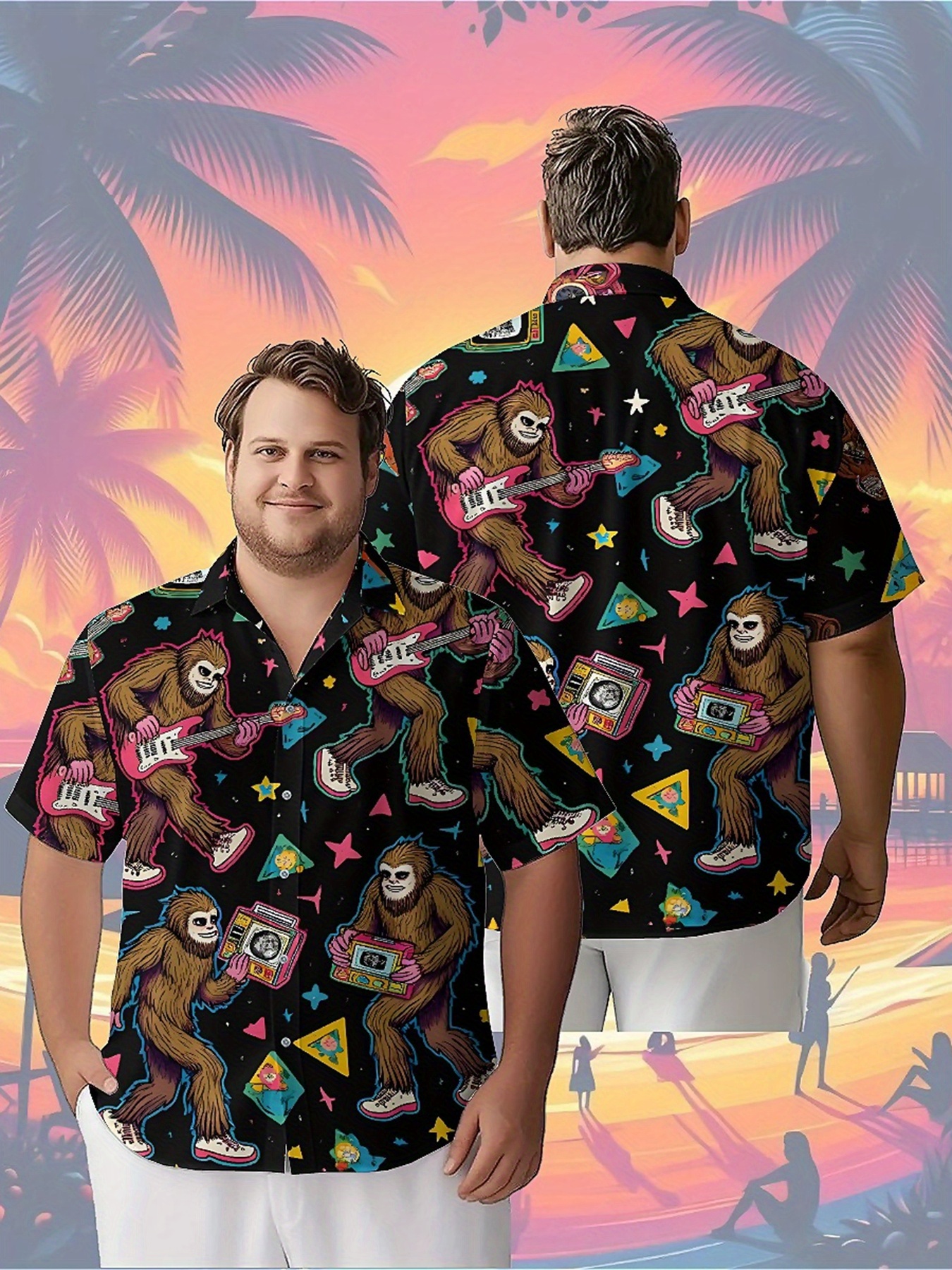 Men's Plus Size Hawaiian Shirt - مراجعة Summer Clothing Patterns وسعره