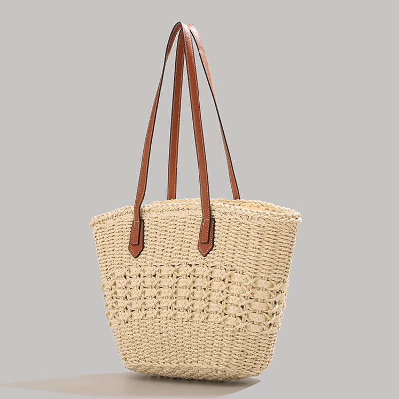Extra-Large Foldable Straw Tot - مراجعة Beach Bag Straw وسعره