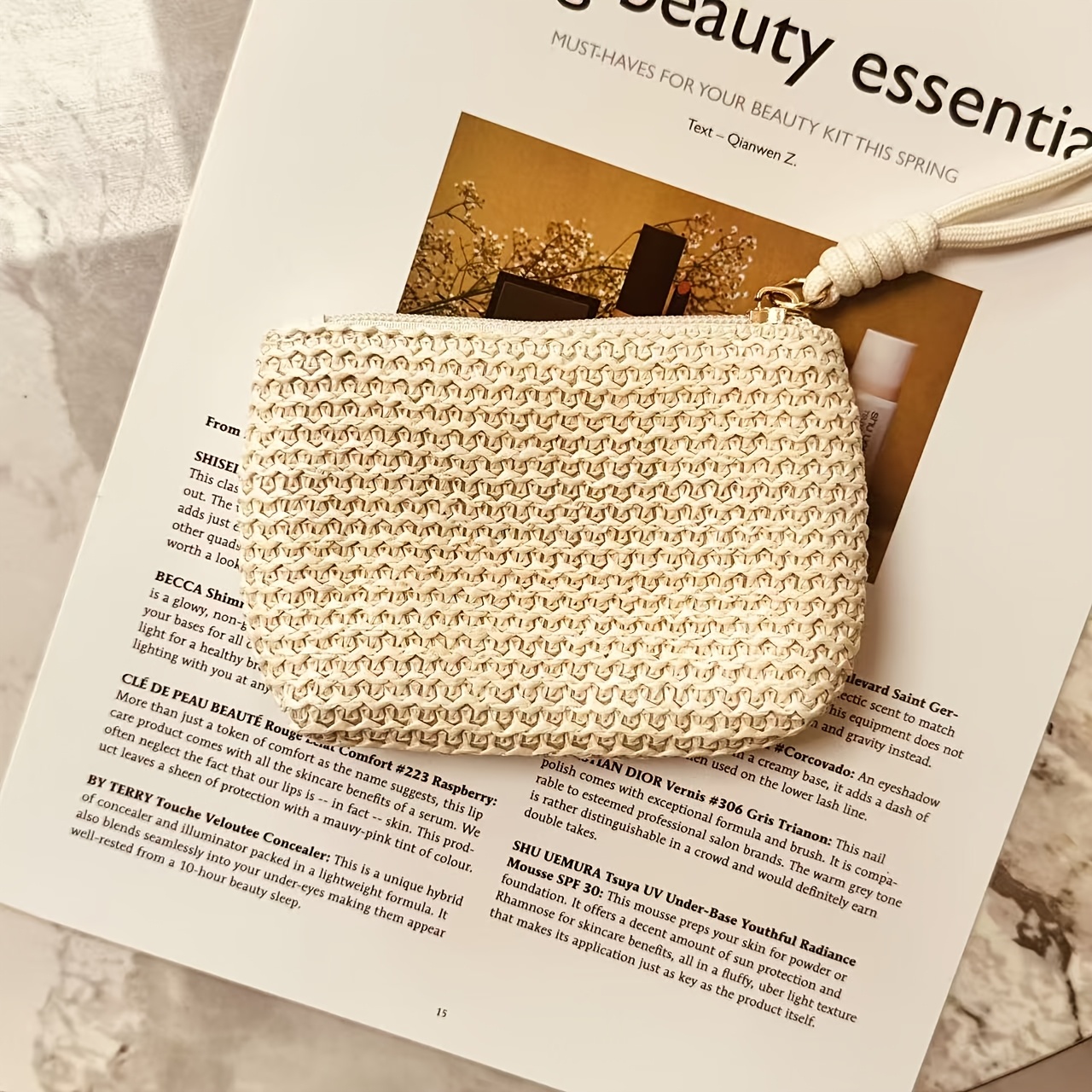 Summer Straw Key Coin Storage  - مراجعة Beach Bag Straw وسعره
