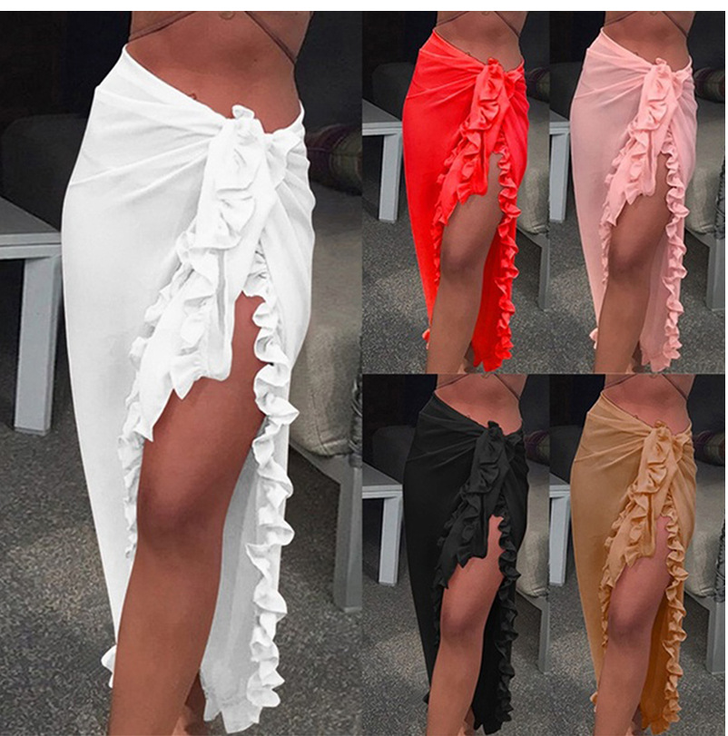 5 Colors Ruffle Sarong for Wom - مراجعة Summer Clothing Colors وسعره