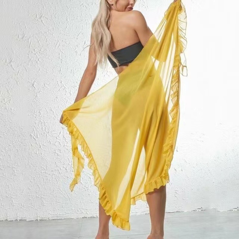5 Colors Ruffle Sarong for Wom - مراجعة Summer Clothing Colors وسعره