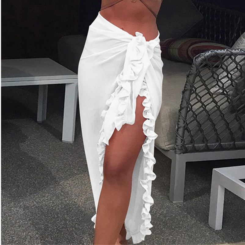 5 Colors Ruffle Sarong for Wom - مراجعة Summer Clothing Colors وسعره