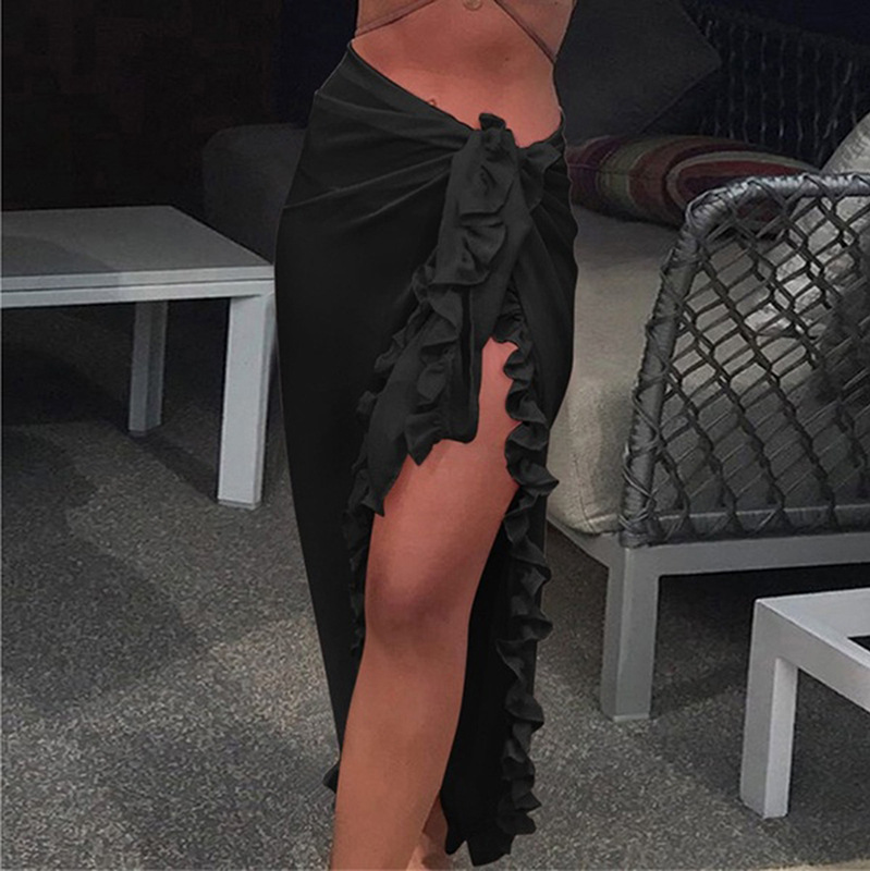 5 Colors Ruffle Sarong for Wom - مراجعة Summer Clothing Colors وسعره