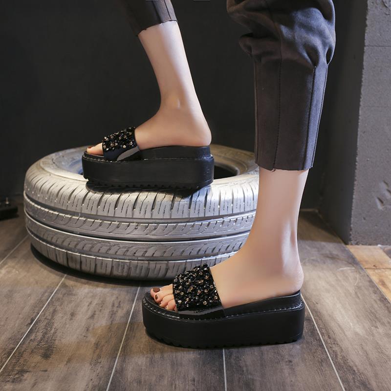 Sandals Black Woman Slippers R - مراجعة Flip Flop Jeweled وسعره