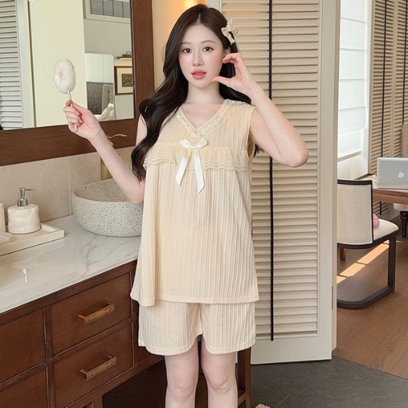 Plus Size Korean Sweet Pajamas - مراجعة Summer Clothing For Petite Women وسعره