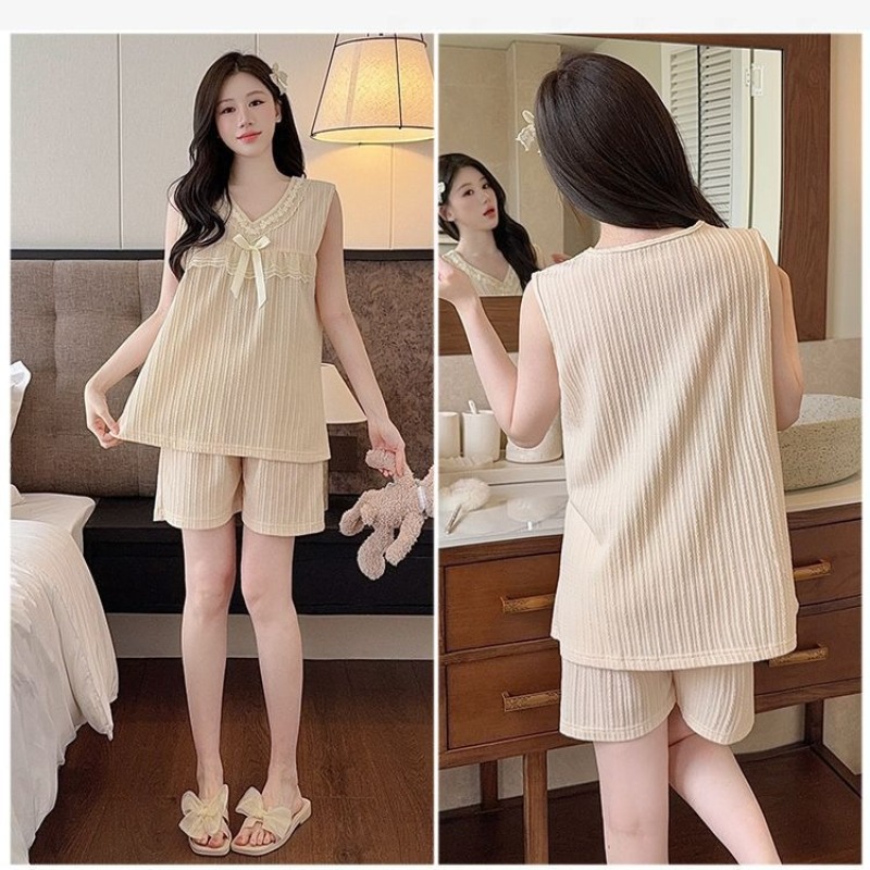 Plus Size Korean Sweet Pajamas - مراجعة Summer Clothing For Petite Women وسعره