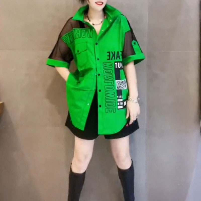 Casual Letter Printed Loose Bl - مراجعة Summer Gauze Clothing وسعره