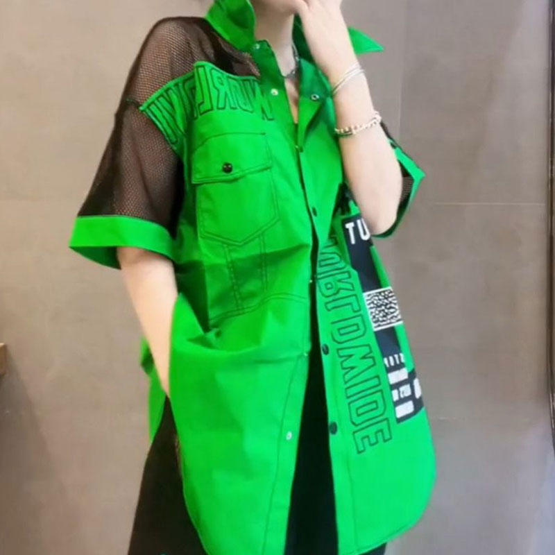 Casual Letter Printed Loose Bl - مراجعة Summer Gauze Clothing وسعره