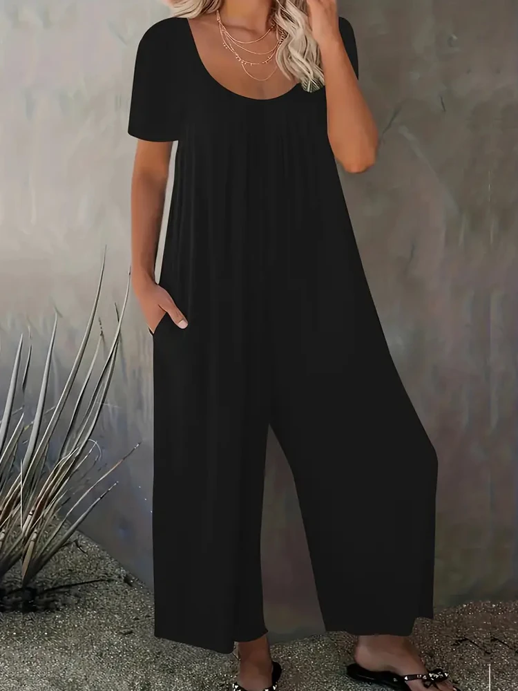 Summer Chic Solid Casual Pocke - مراجعة Summer Clothing For 70 Year Old Woman وسعره