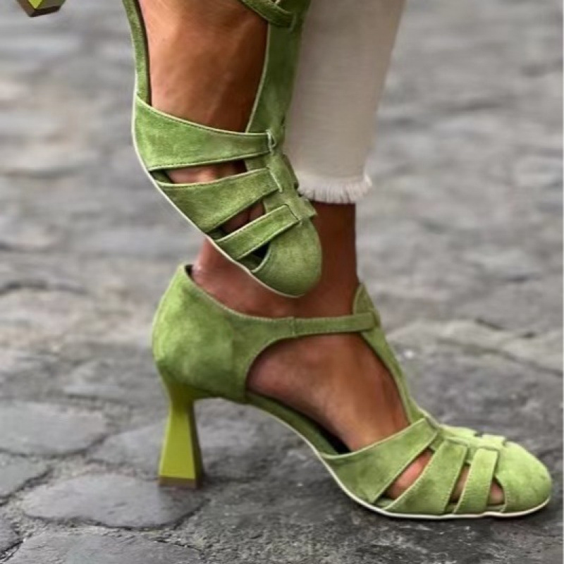 Women's Green Suede Kitten Hee - مراجعة Summer Clothing For Petite Women وسعره