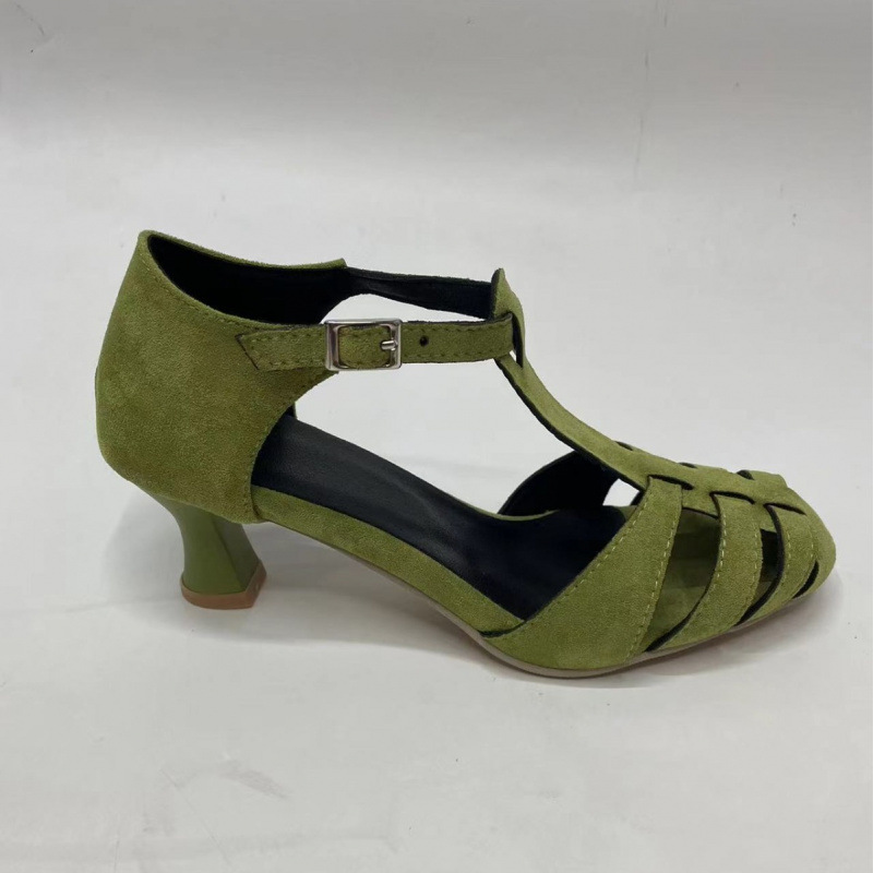 Women's Green Suede Kitten Hee - مراجعة Summer Clothing For Petite Women وسعره