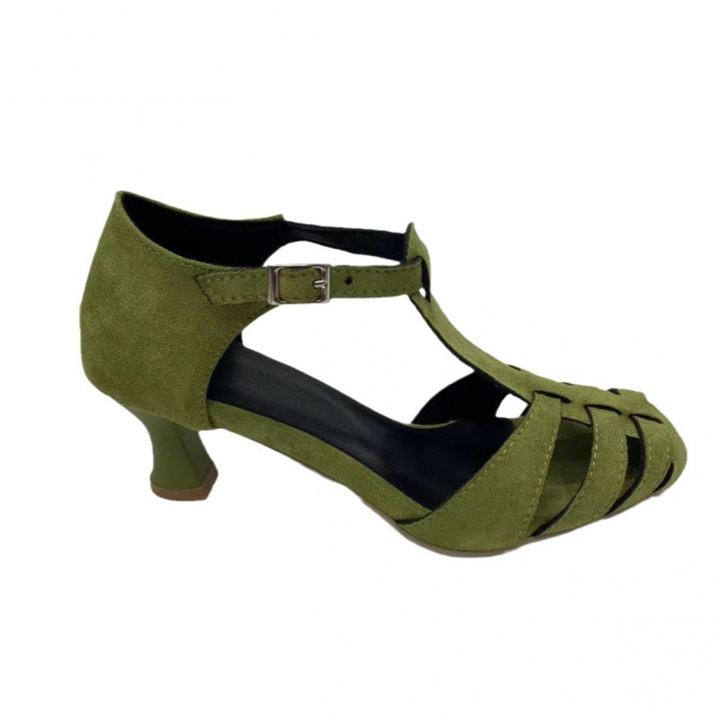 Women's Green Suede Kitten Hee - مراجعة Summer Clothing For Petite Women وسعره