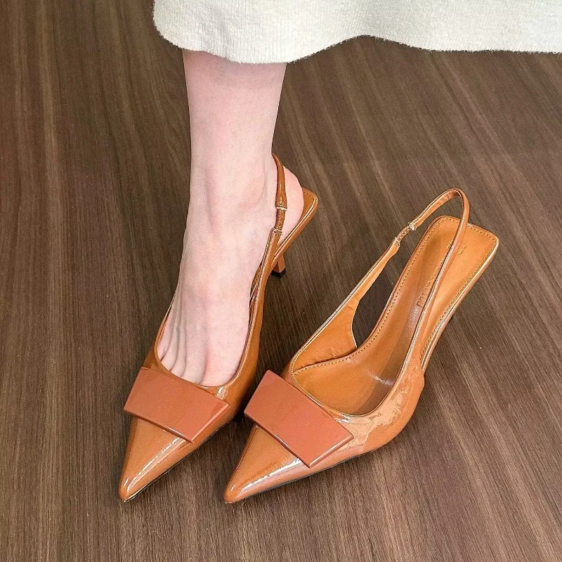 Fashion Square Buckle Pointed  - مراجعة Summer Clothing For Petite Women وسعره