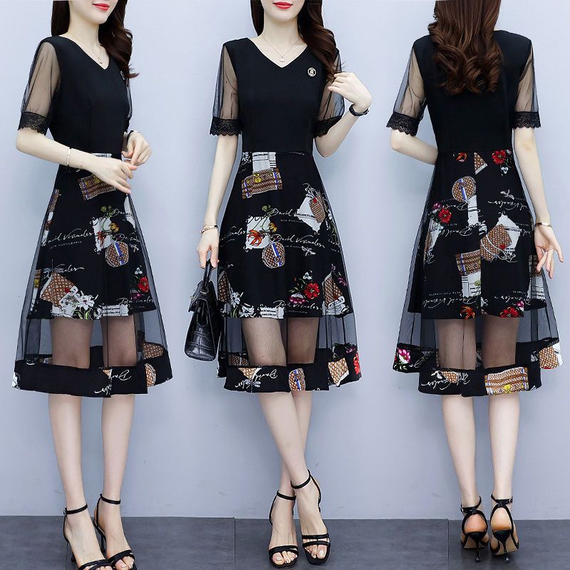 Vintage Floral Printing Dresse - مراجعة Summer Gauze Clothing وسعره