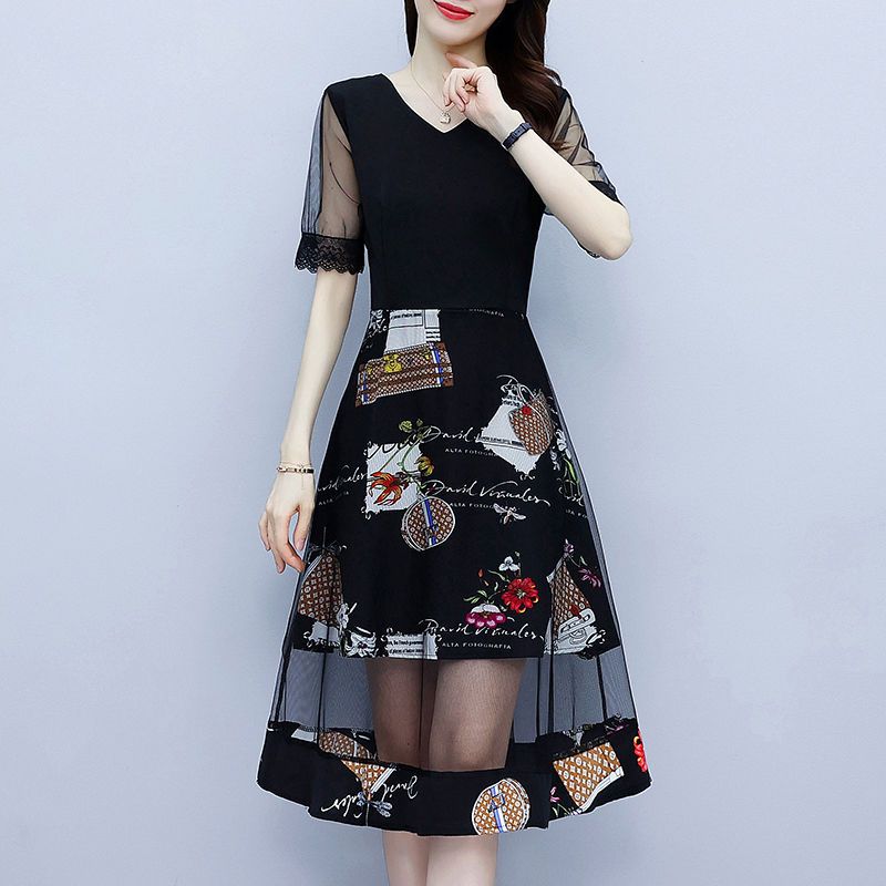 Vintage Floral Printing Dresse - مراجعة Summer Gauze Clothing وسعره