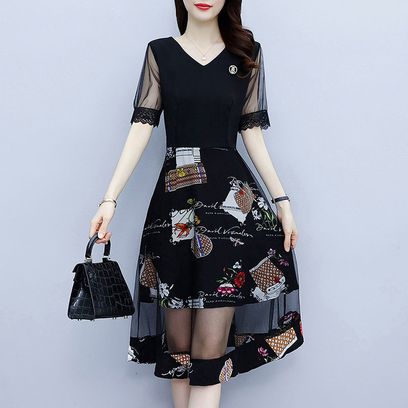 Vintage Floral Printing Dresse - مراجعة Summer Gauze Clothing وسعره