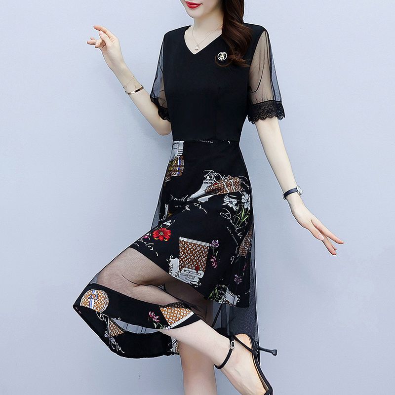 Vintage Floral Printing Dresse - مراجعة Summer Gauze Clothing وسعره