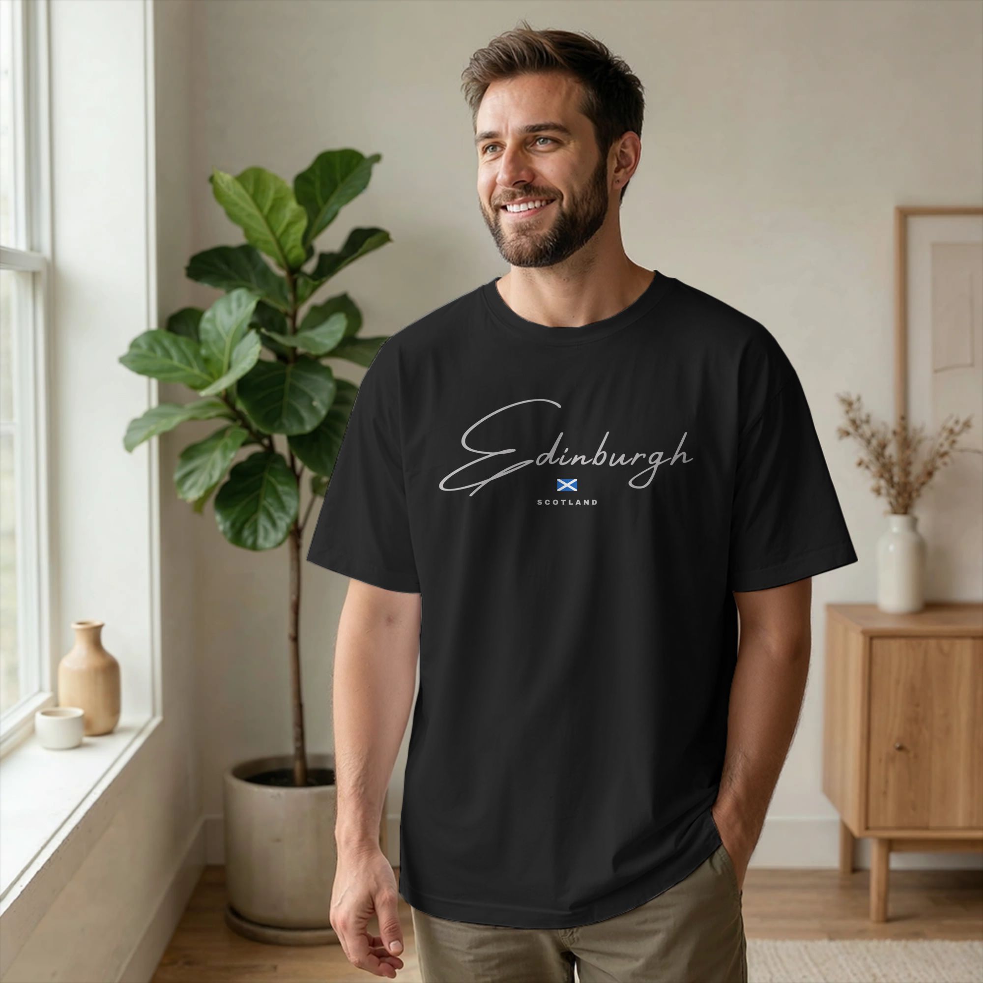 Men T-Shirt Edinburgh Scotland - مراجعة Summer Clothing Edinburgh وسعره