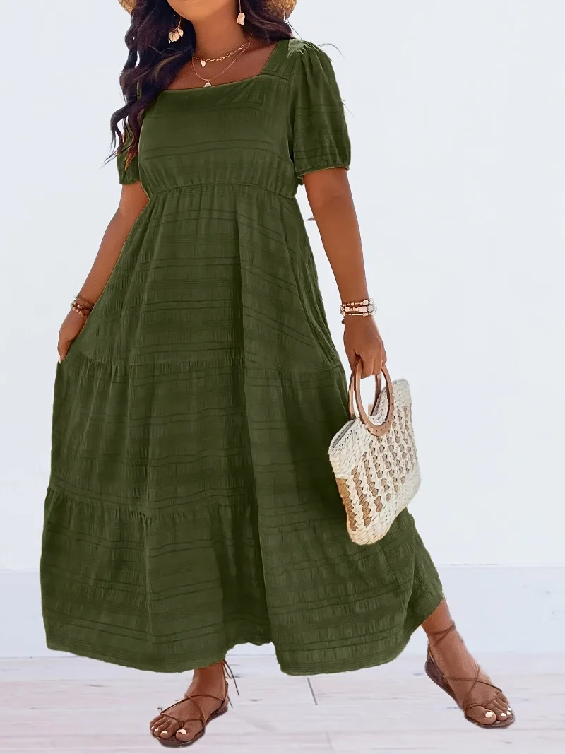 Plus Size 1XL-5XL Women's Fash - مراجعة Summer Clothing Colors وسعره