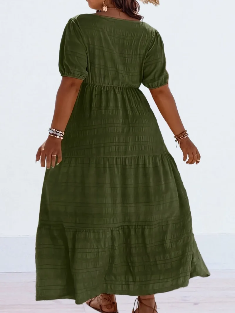 Plus Size 1XL-5XL Women's Fash - مراجعة Summer Clothing Colors وسعره