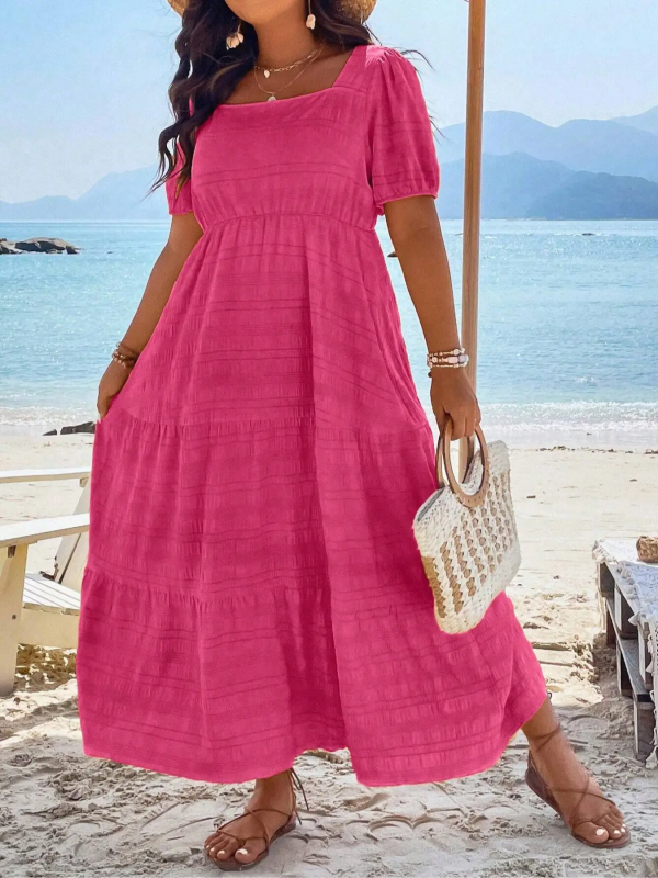 Plus Size 1XL-5XL Women's Fash - مراجعة Summer Clothing Colors وسعره