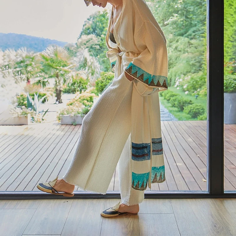 Muslin 100% Cotton Gauze Pants - مراجعة Summer Gauze Clothing وسعره