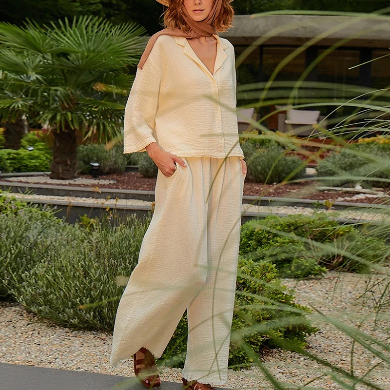 Muslin 100% Cotton Gauze Pants - مراجعة Summer Gauze Clothing وسعره