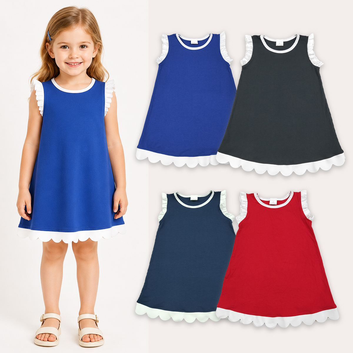 Kids Dress Clothes Baby Girls  - مراجعة Summer Clothing Boutiques وسعره